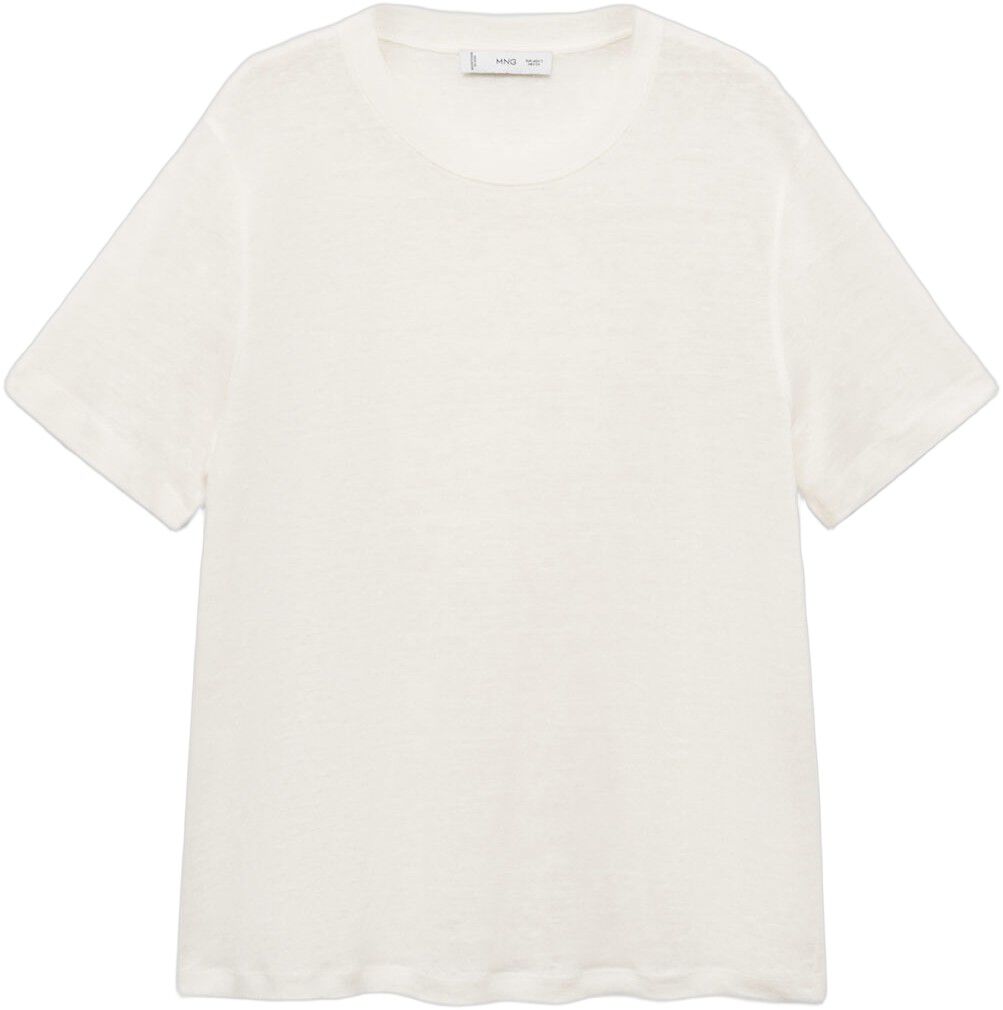 Short-sleeved linen t-shirt