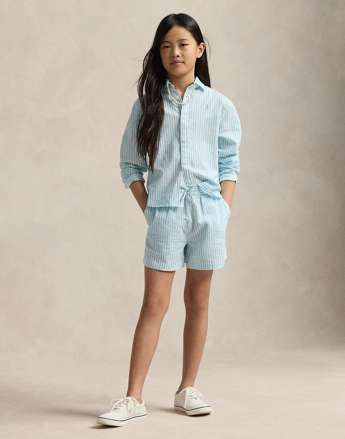 COTTON LINEN-STRPPOSHORT-SR-FFR