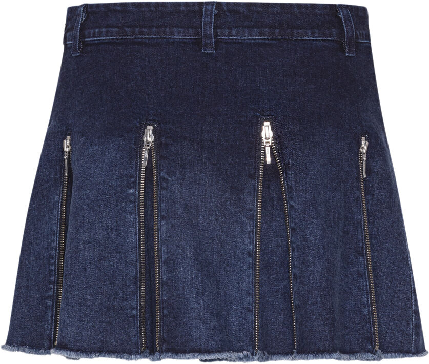 Zip Mini Pleat Skirt