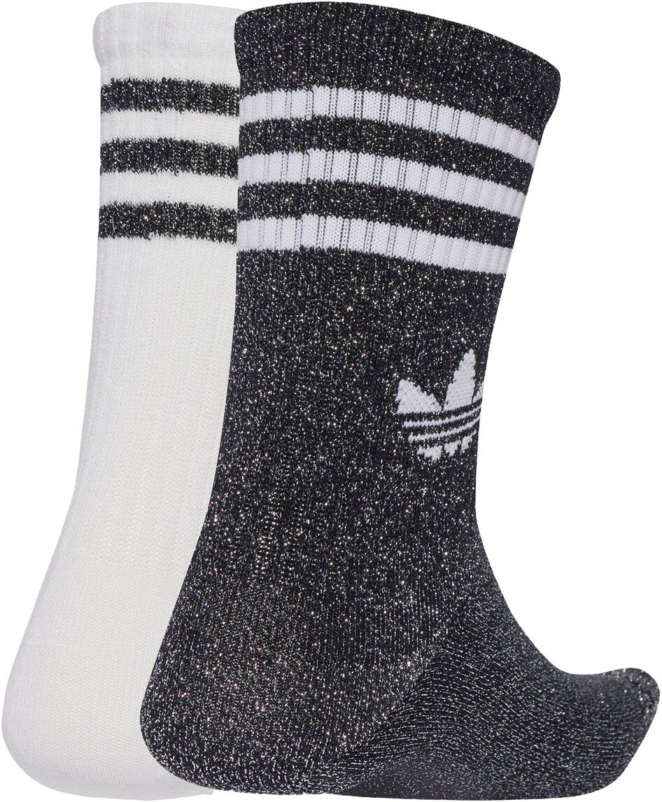 3-Stripes Glitter Crew Str&oslash;mper 2 Pak
