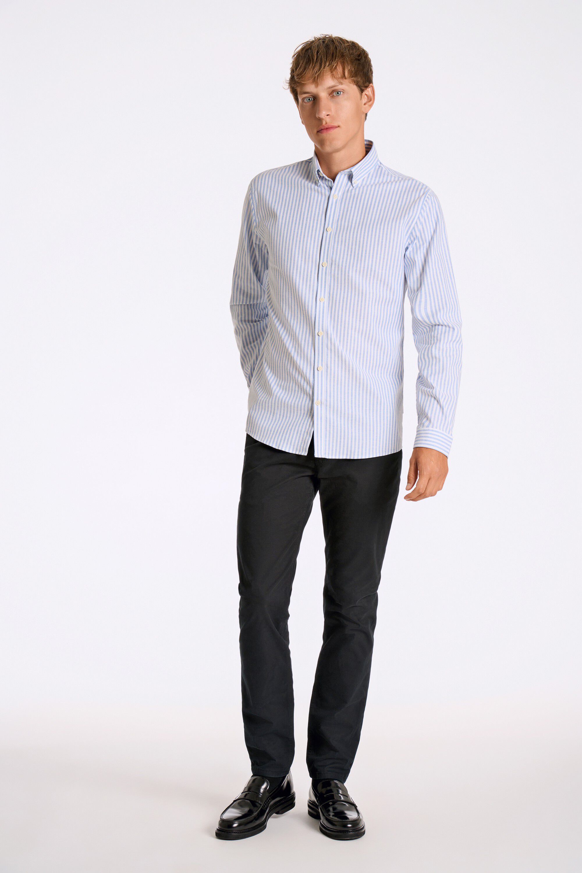 Striped superflex oxford L/S