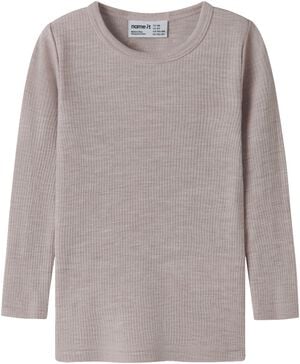 NMNWAX WOOL RIB LS TOP NOOS