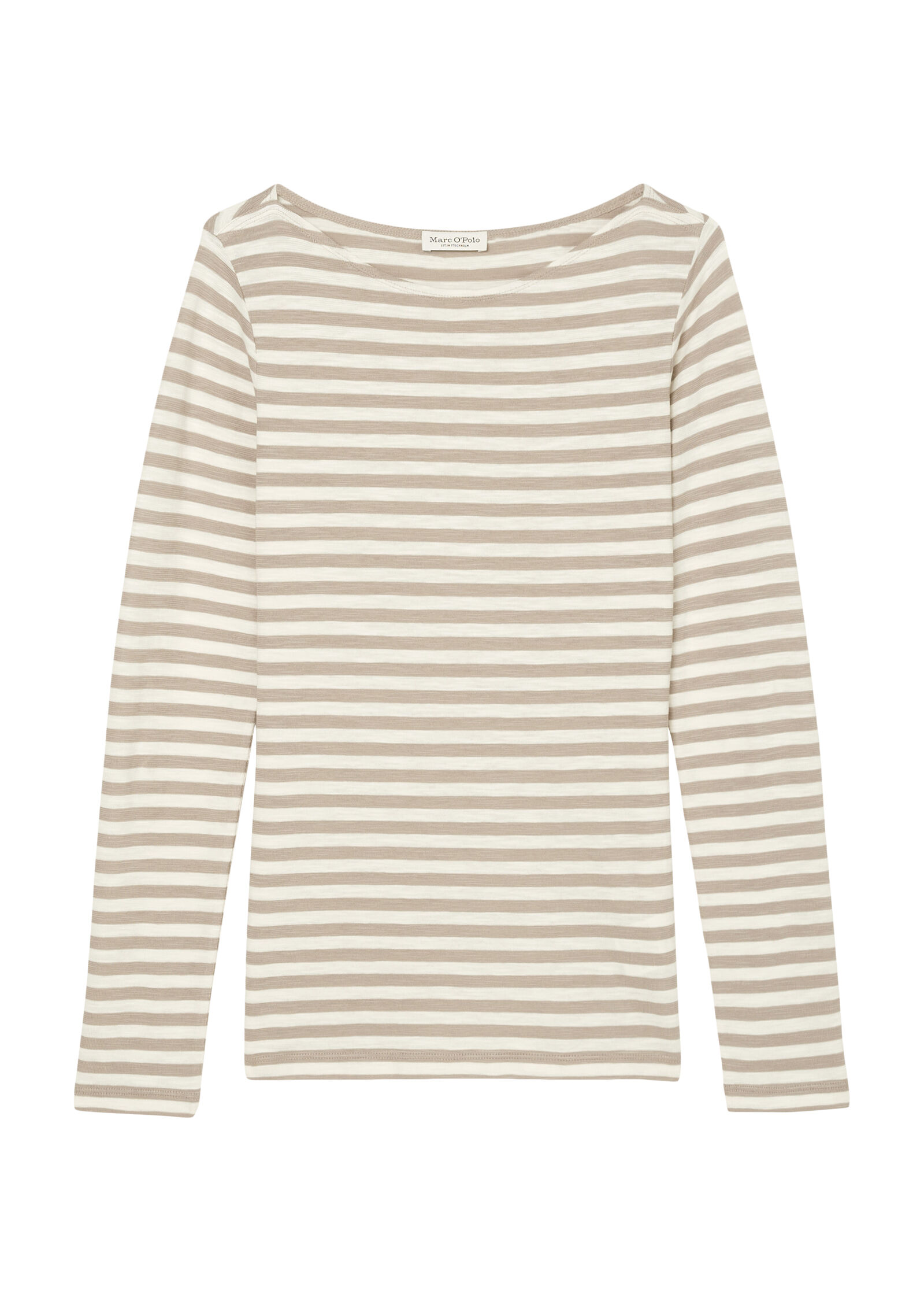 T-shirt, long sleeve, boat neck, st