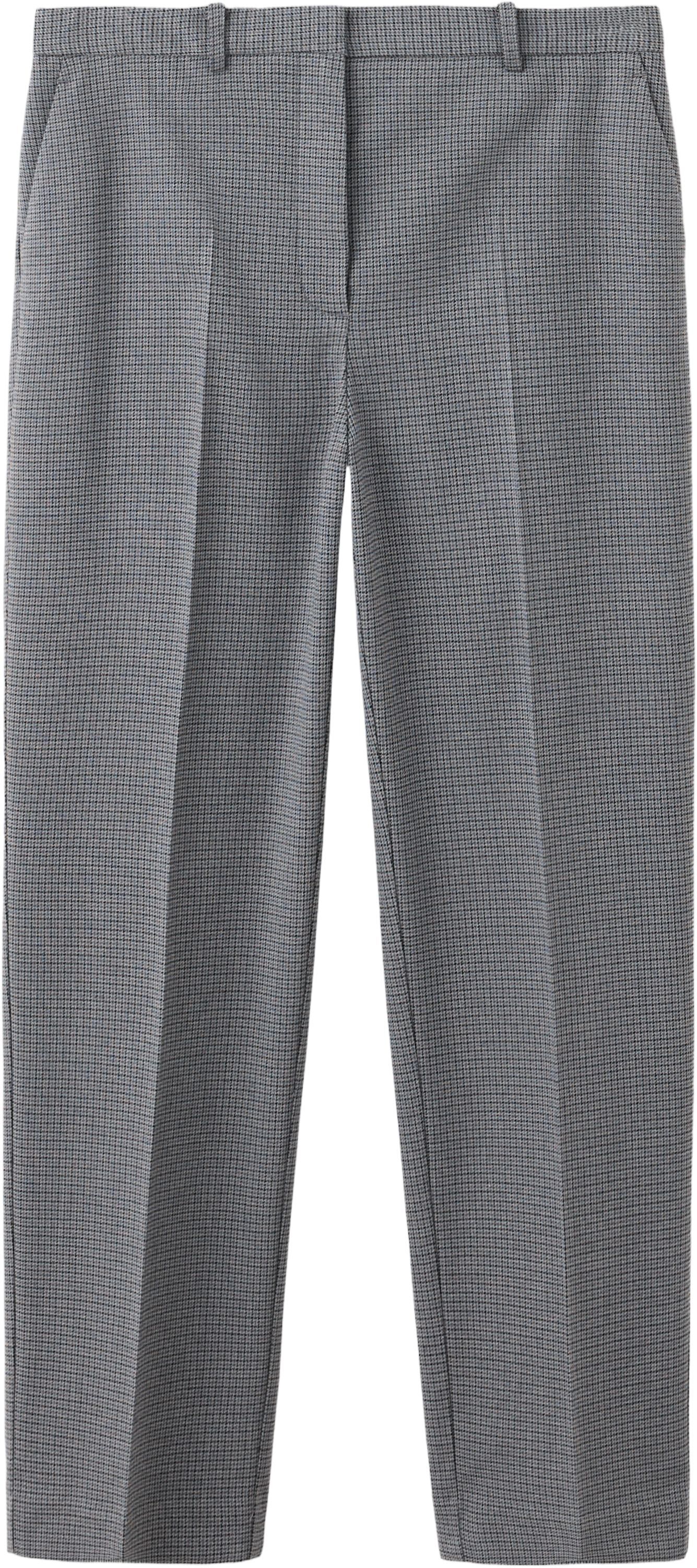 Chalk-stripe straight trousers
