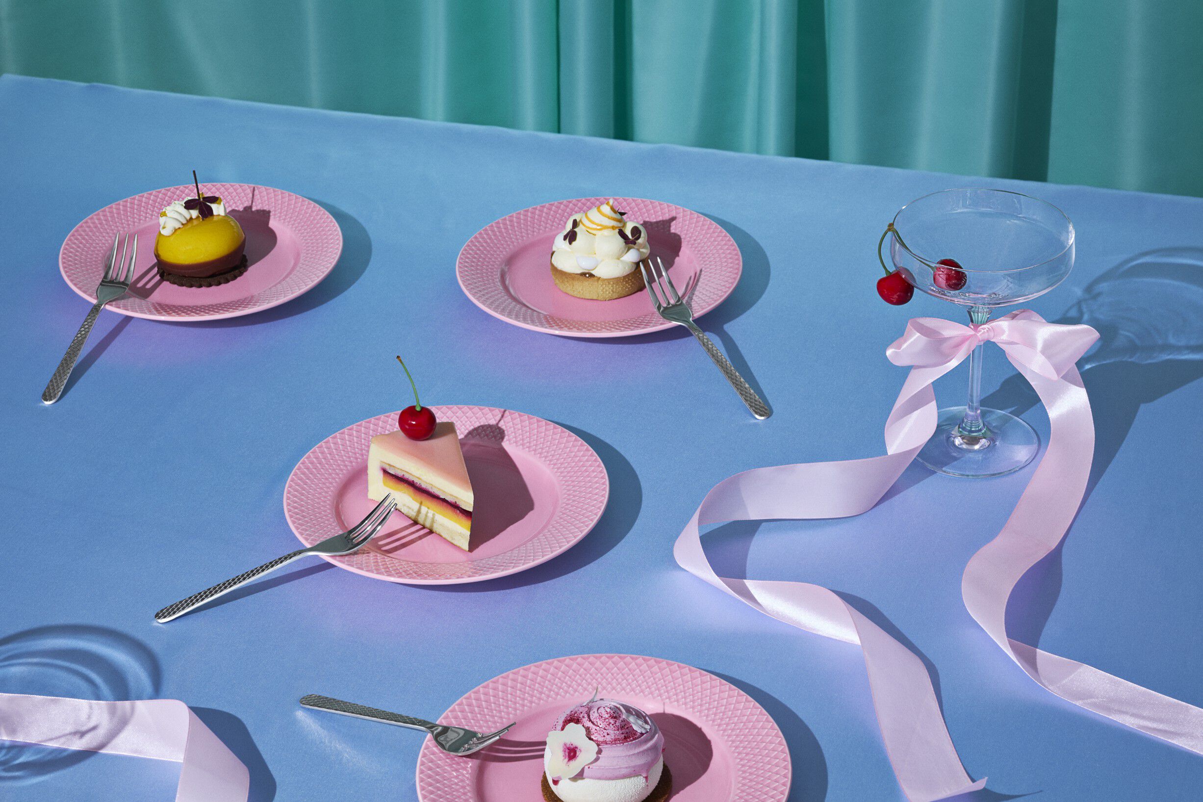 Rhombe Kagegaffel st&aring;l 4 stk.