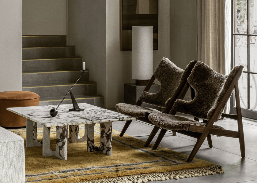 Interconnect Candle Holder, W70, Bronzed