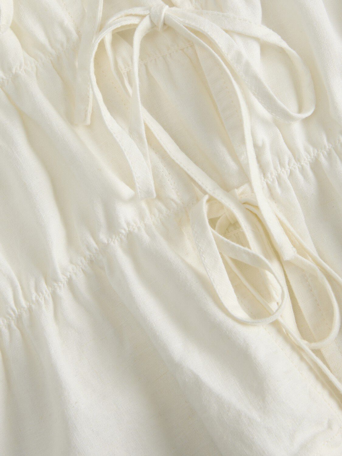 JXALMIRA LINEN BLEND TIE SL TOP WVN