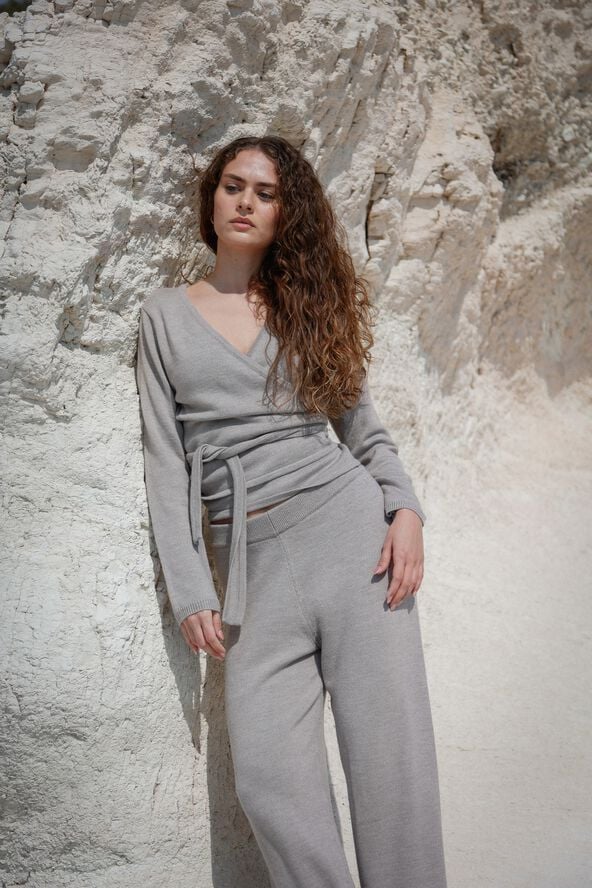 Wool Wrap Cardigan Keep Me