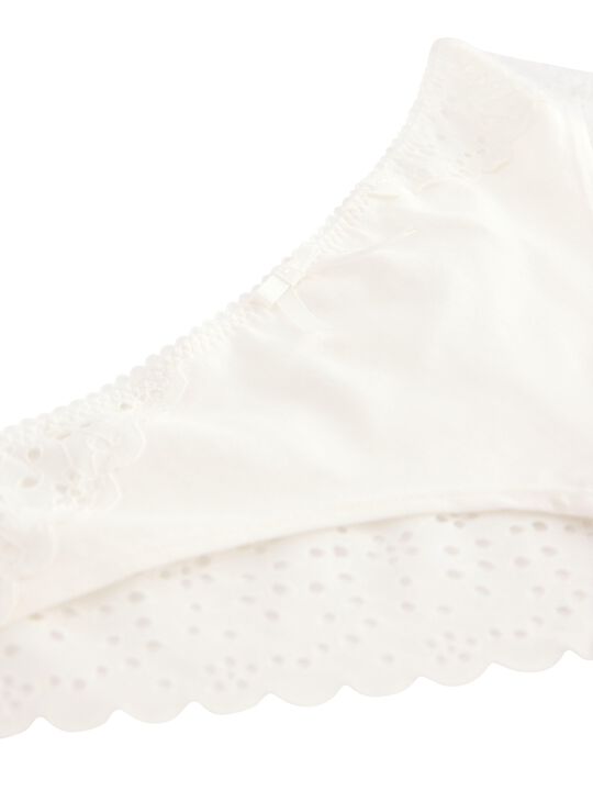 Brazilian trusser med broderie anglaise