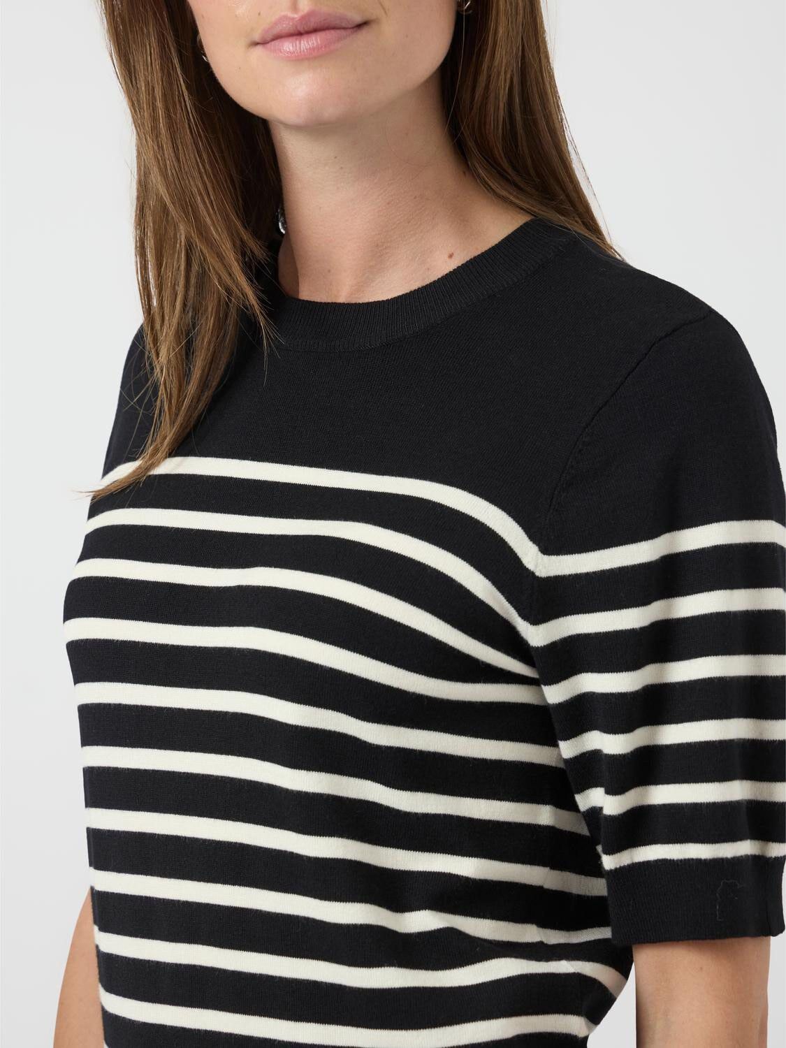 YASLENA SS KNIT PULLOVER S. NOOS