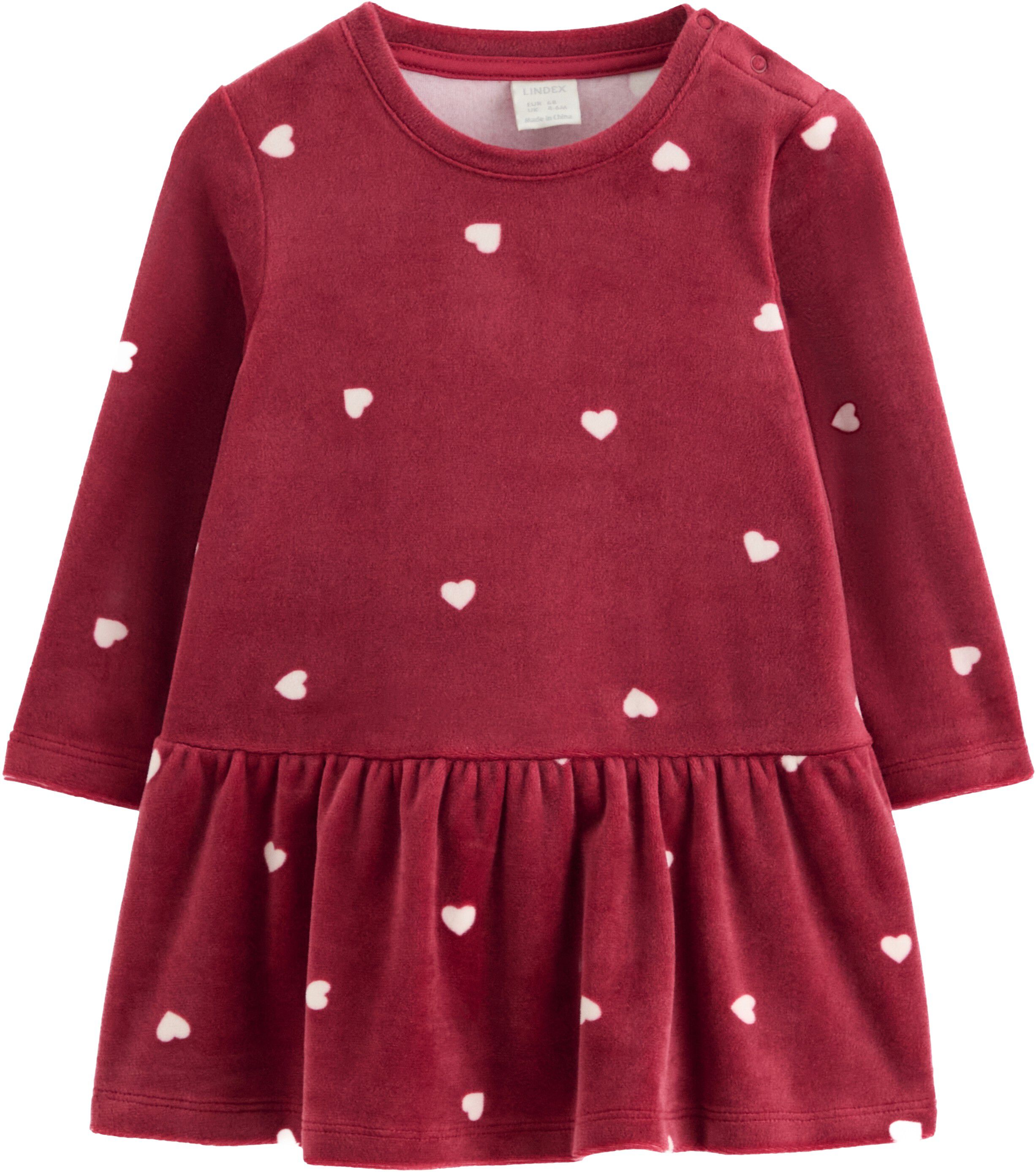 Dress Velour hearts
