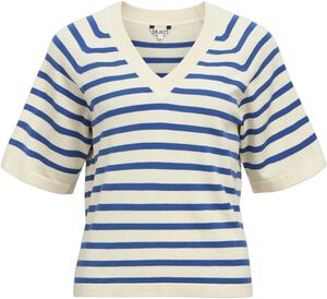 OBJTHESS 2/4 LO V-NECK KNIT TOP NOO