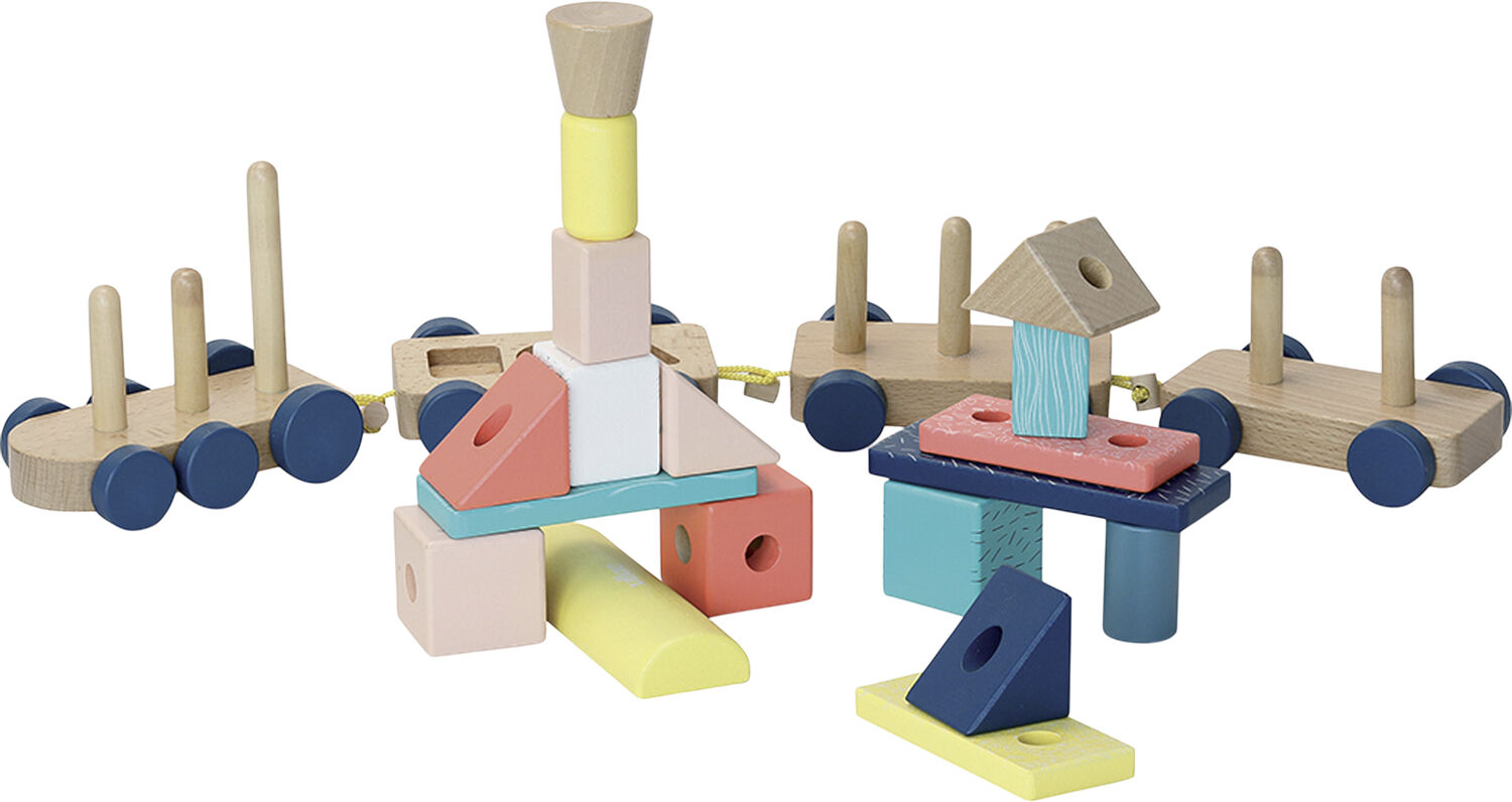 Vilac - Togs&aelig;t med byggeklodser