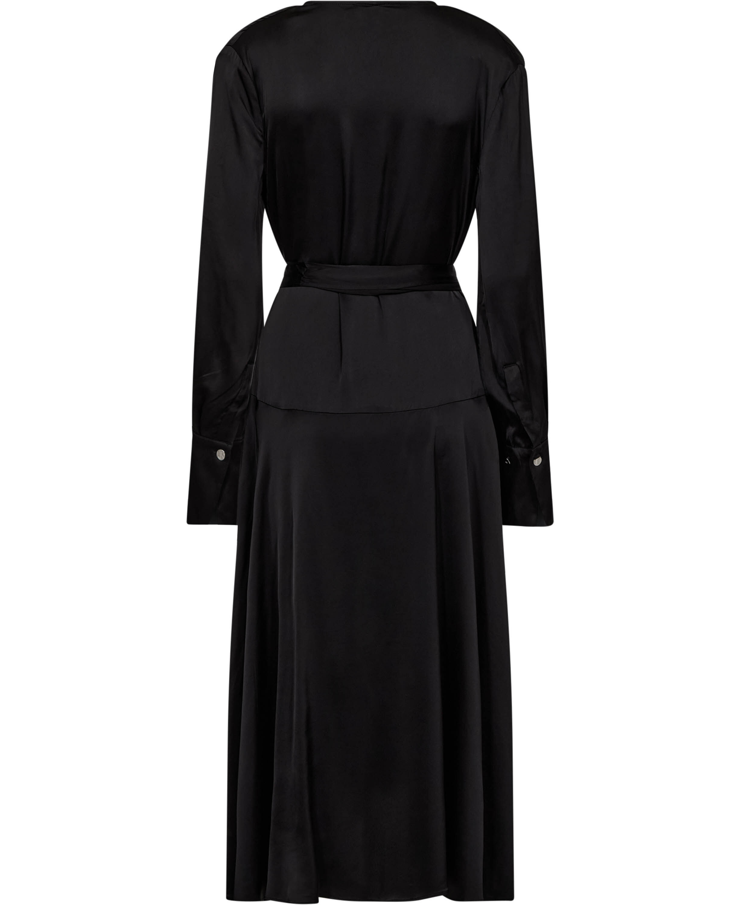 Solid Stretch Satin Cowl Scarf Midi