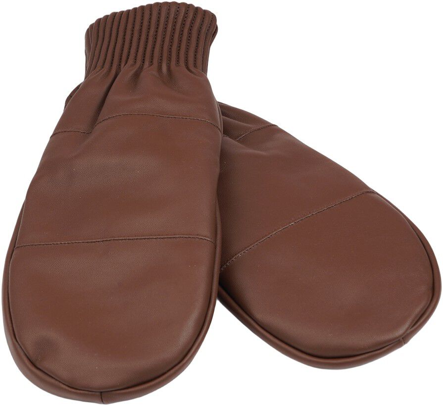 BERGAMO - THICK LEATHER MITTENS W/ FLEECE LINING