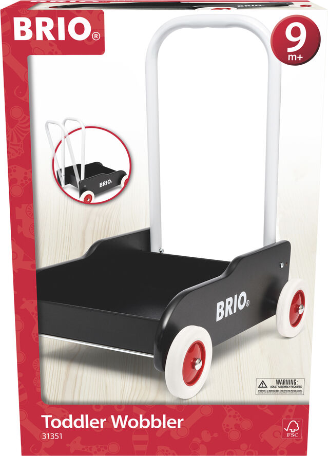 Brio Lære-gå vogn Sort