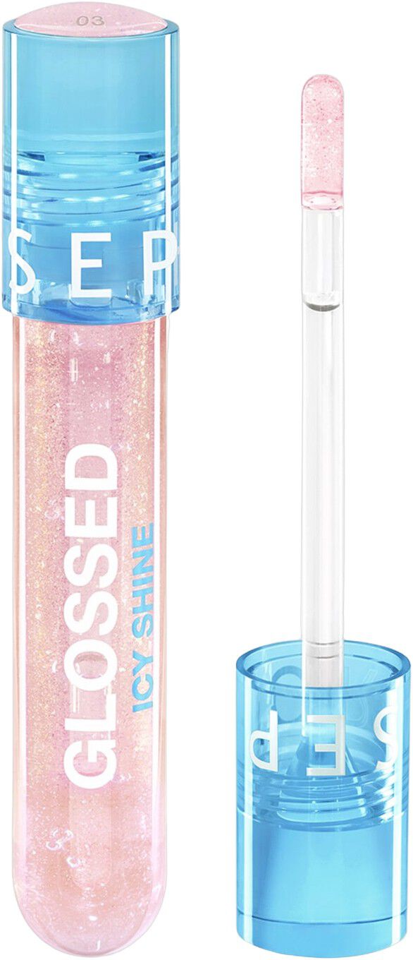 GLOSSED ICY SHINE - Skinnende lipgloss med v&aring;dt look