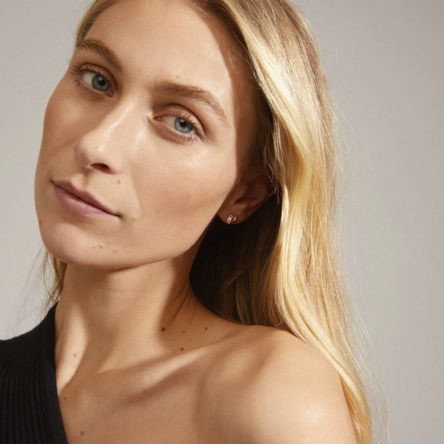 SOPHIA recycled heart earrings silver-plated