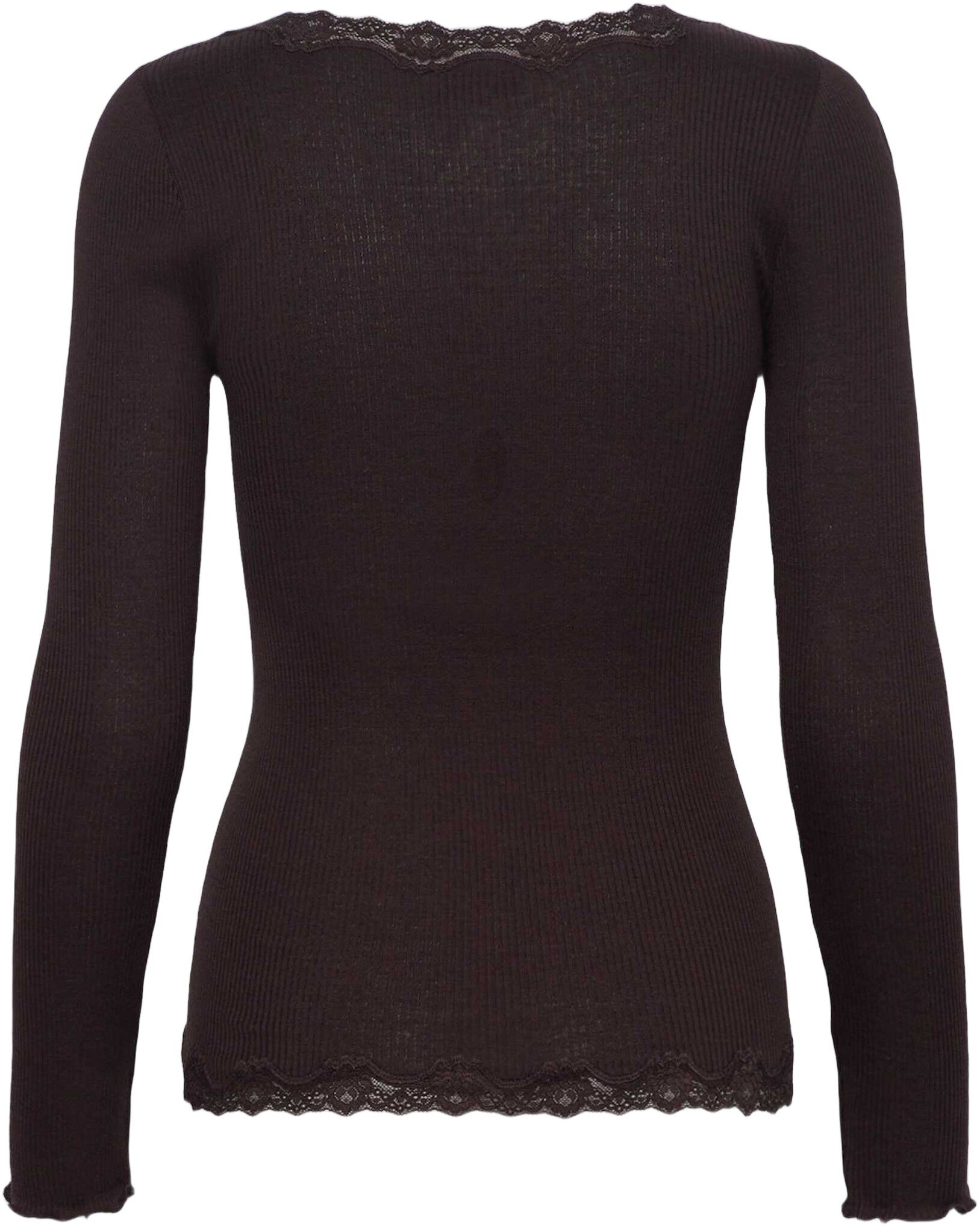 RWBabette Silk LS V-neck Lace Cardigan