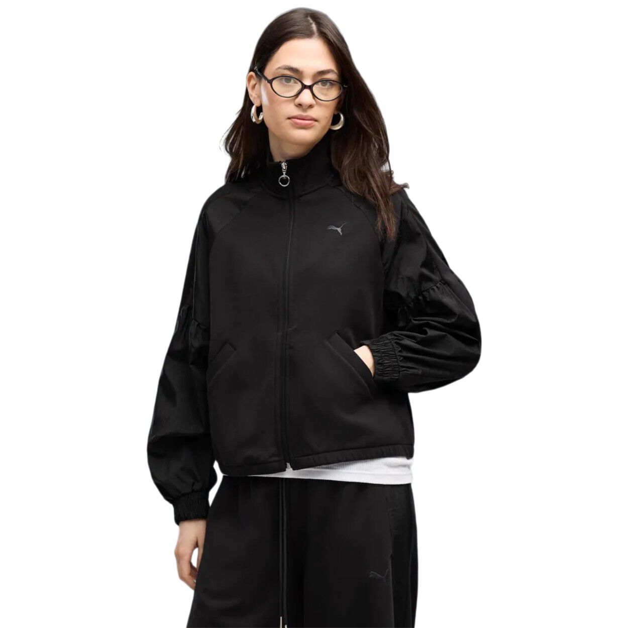 HER FULL-ZIP RELAXED DK JACKET
