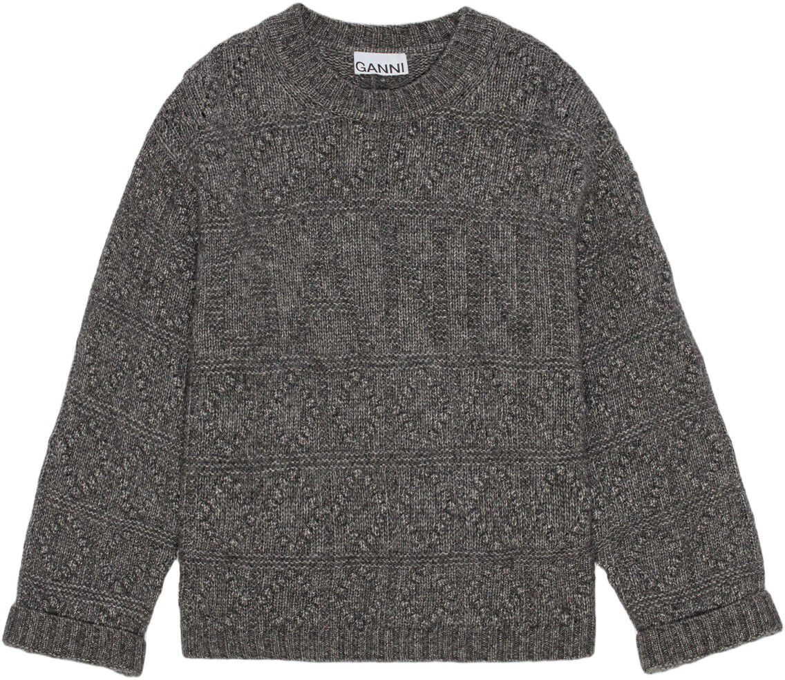 Wool Cotton Bubble O-Neck