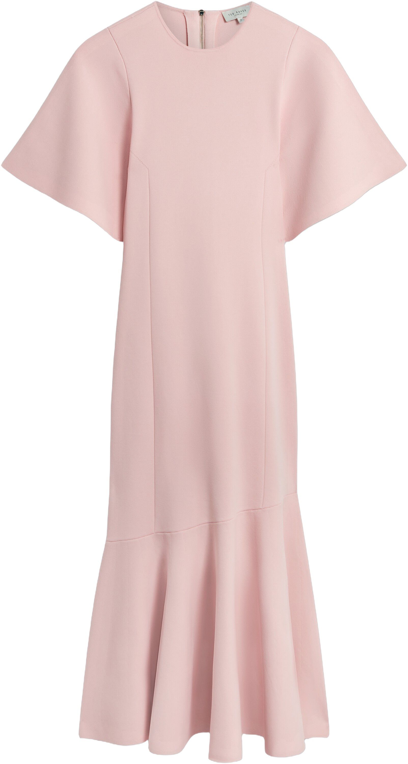 RECEDA Short Sleeve Knit Midi Dress