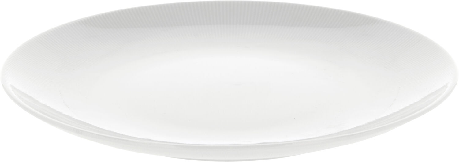 Tallerken flad Eventail 26,5 cm Hvid