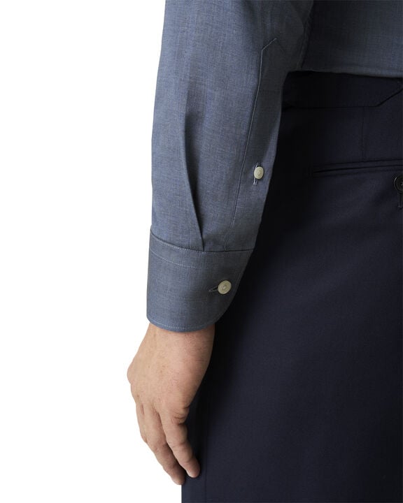 Slim Fit Herringbone Wrinkle Free Flannel Shirt