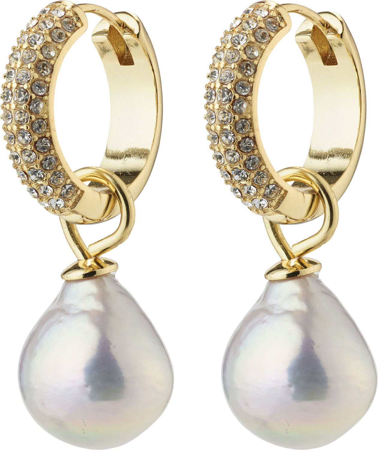 EDELE pearl earrings gold-plated