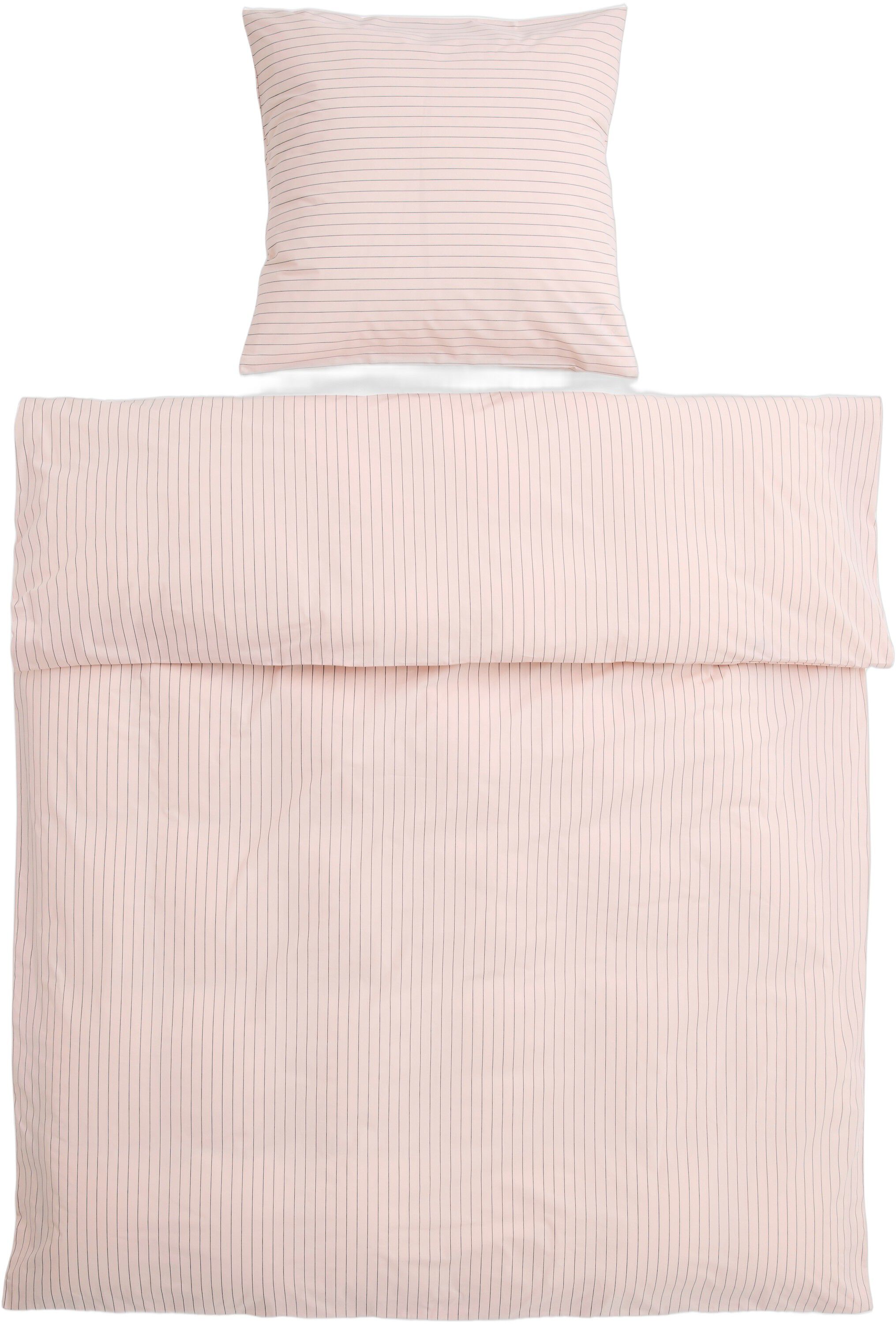 Fineline Duvet Cover-140 x 220-Soft pink