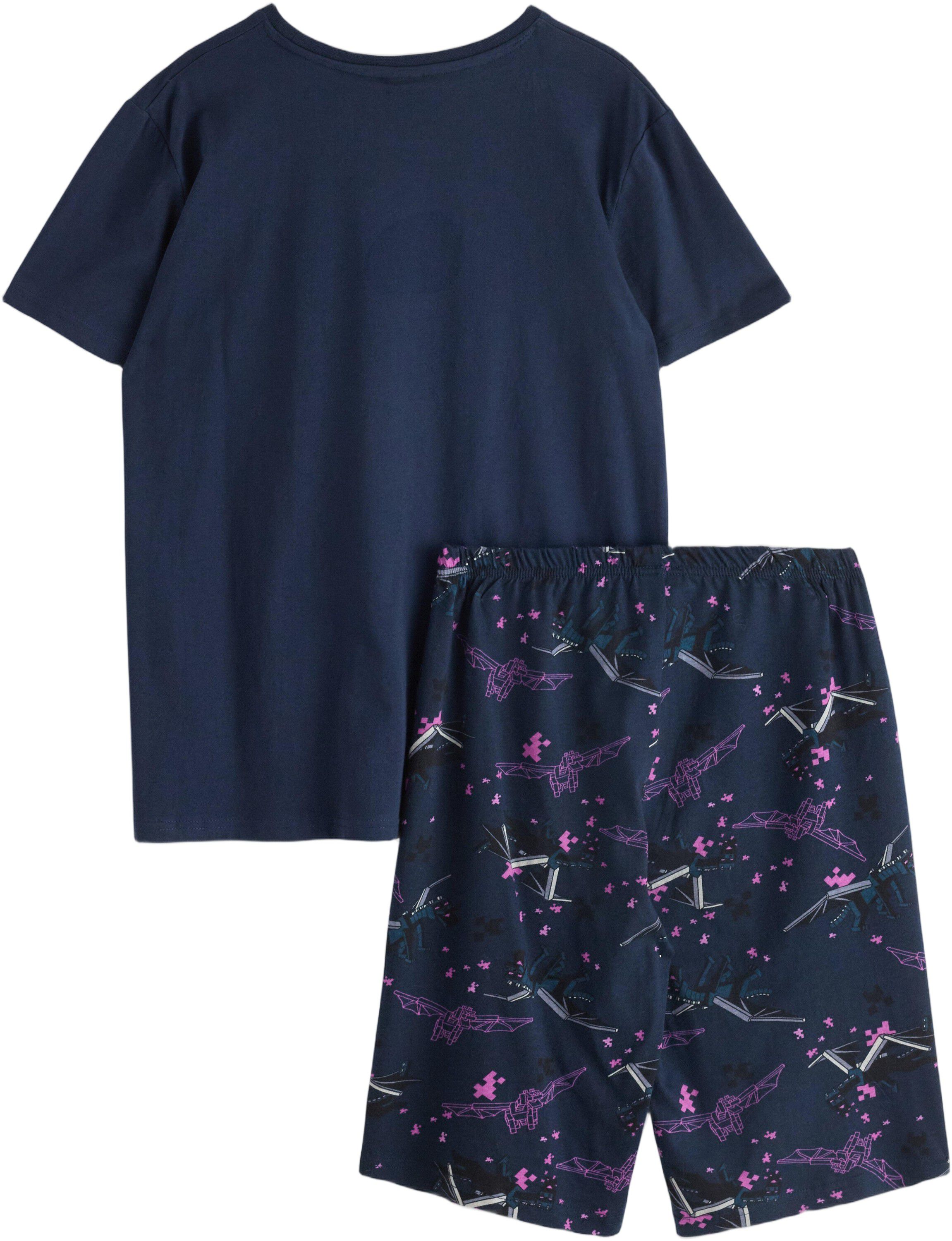 Pyjamas t shirt shorts Minecraft