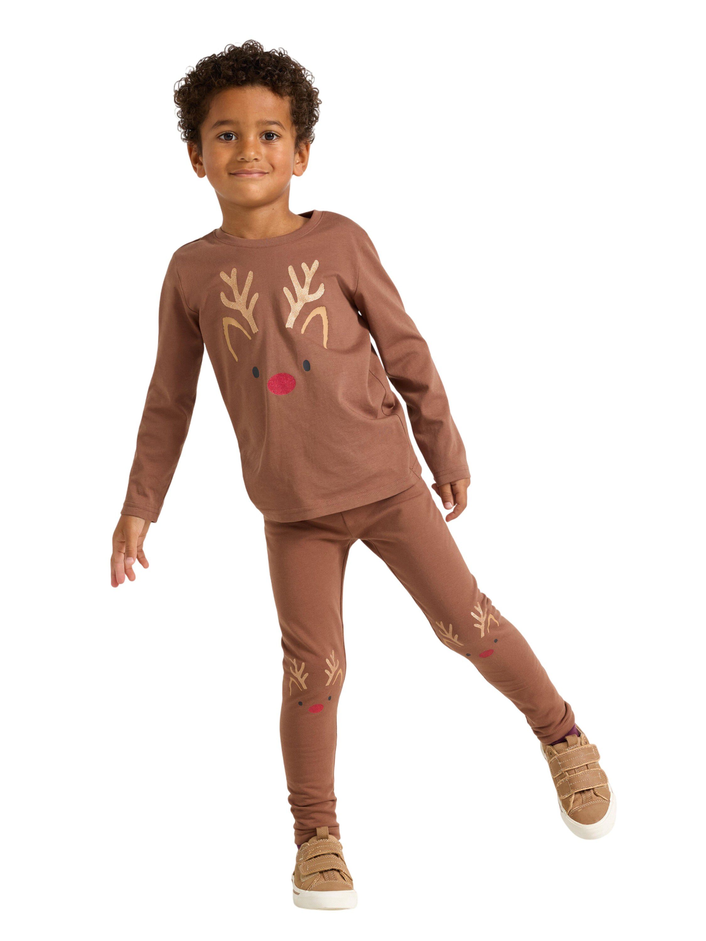 Myke leggings med b&oslash;rstet innside o