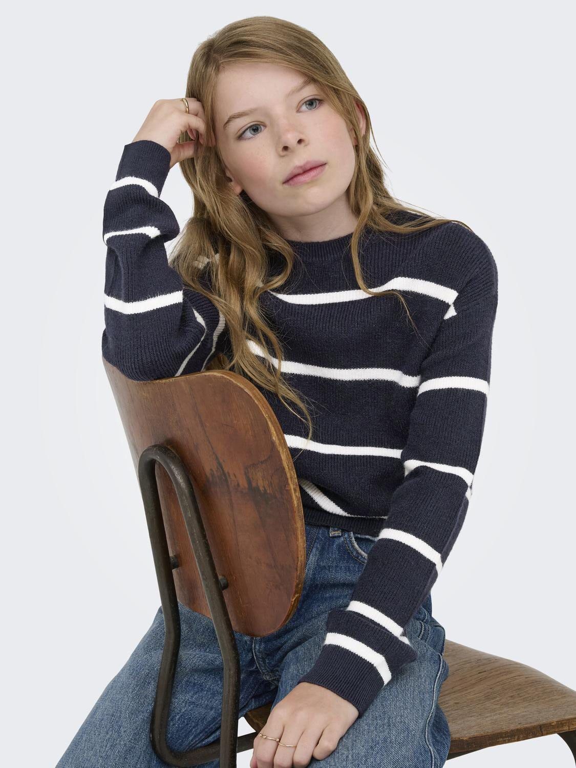 KOGFRANCA LIFE SHORT L/S STRIPE KNT