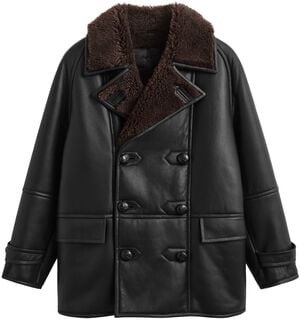 SHEARLING PEACOAT