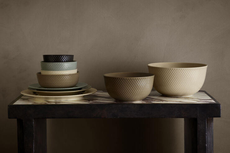 Rhombe Earth Serveringsskål Ø17. 5 cm clay