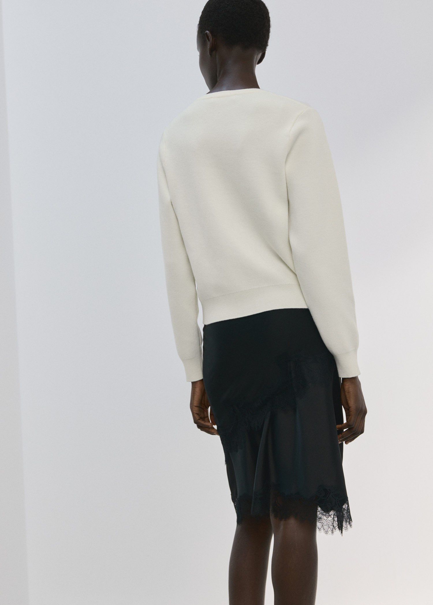 Knitted button cardigan