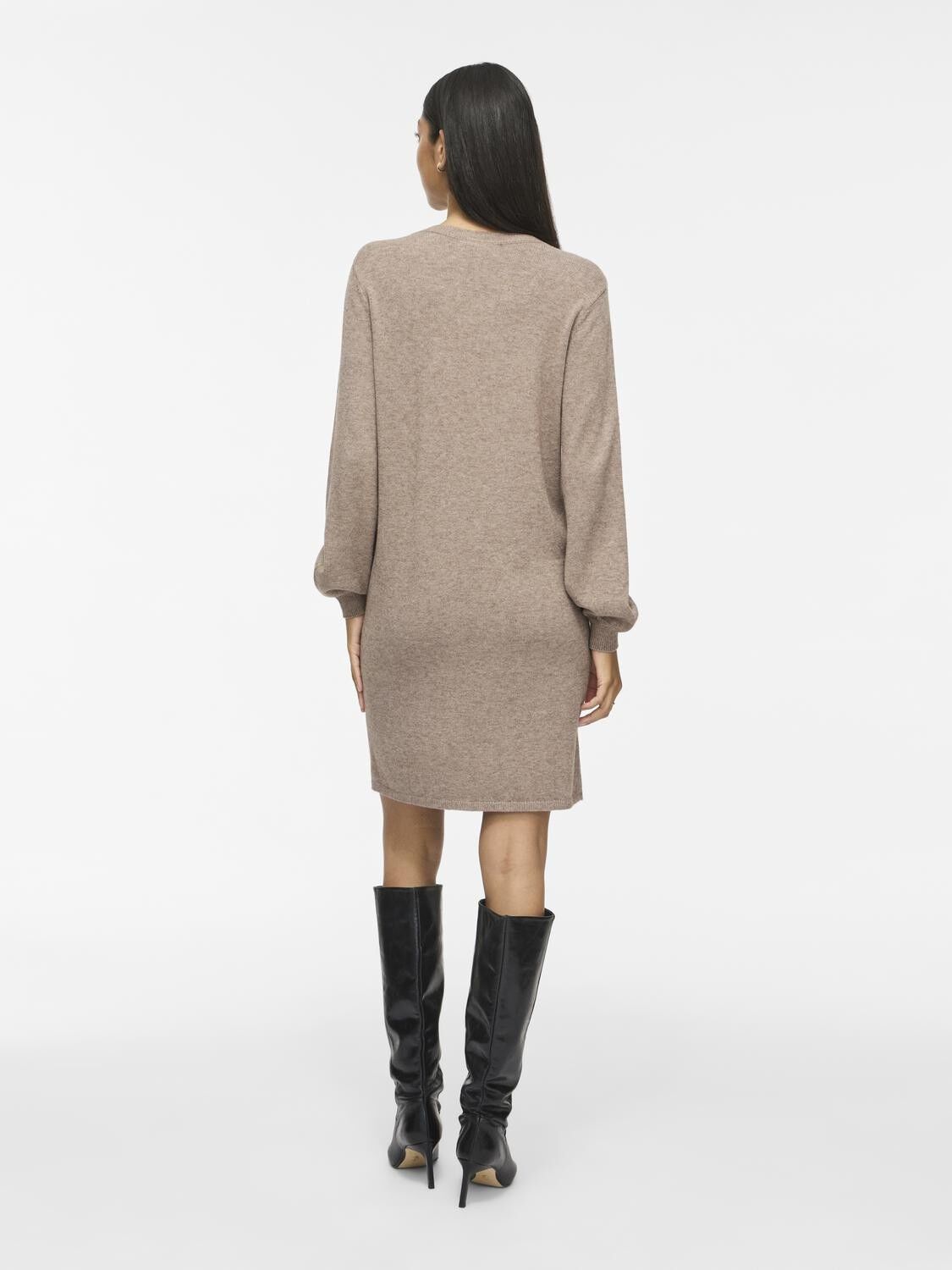 Viril L/S Volume Sleeve Knit Dress-Noos