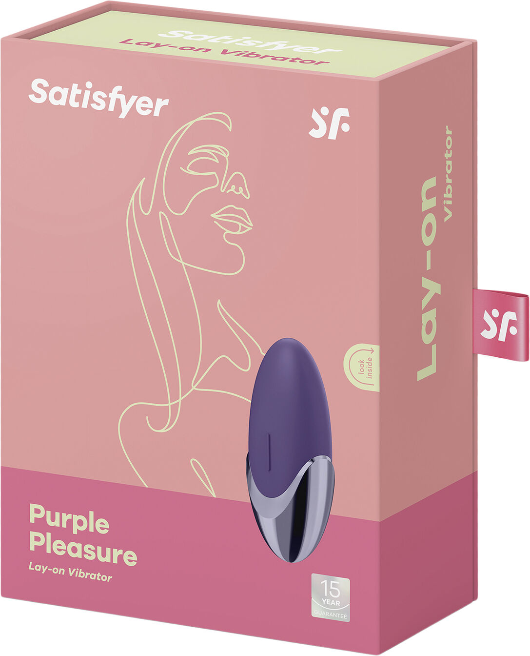 Satisfyer Purple Pleasure Lay On Vibrator Fra Satisfyer 269 00 Dkk