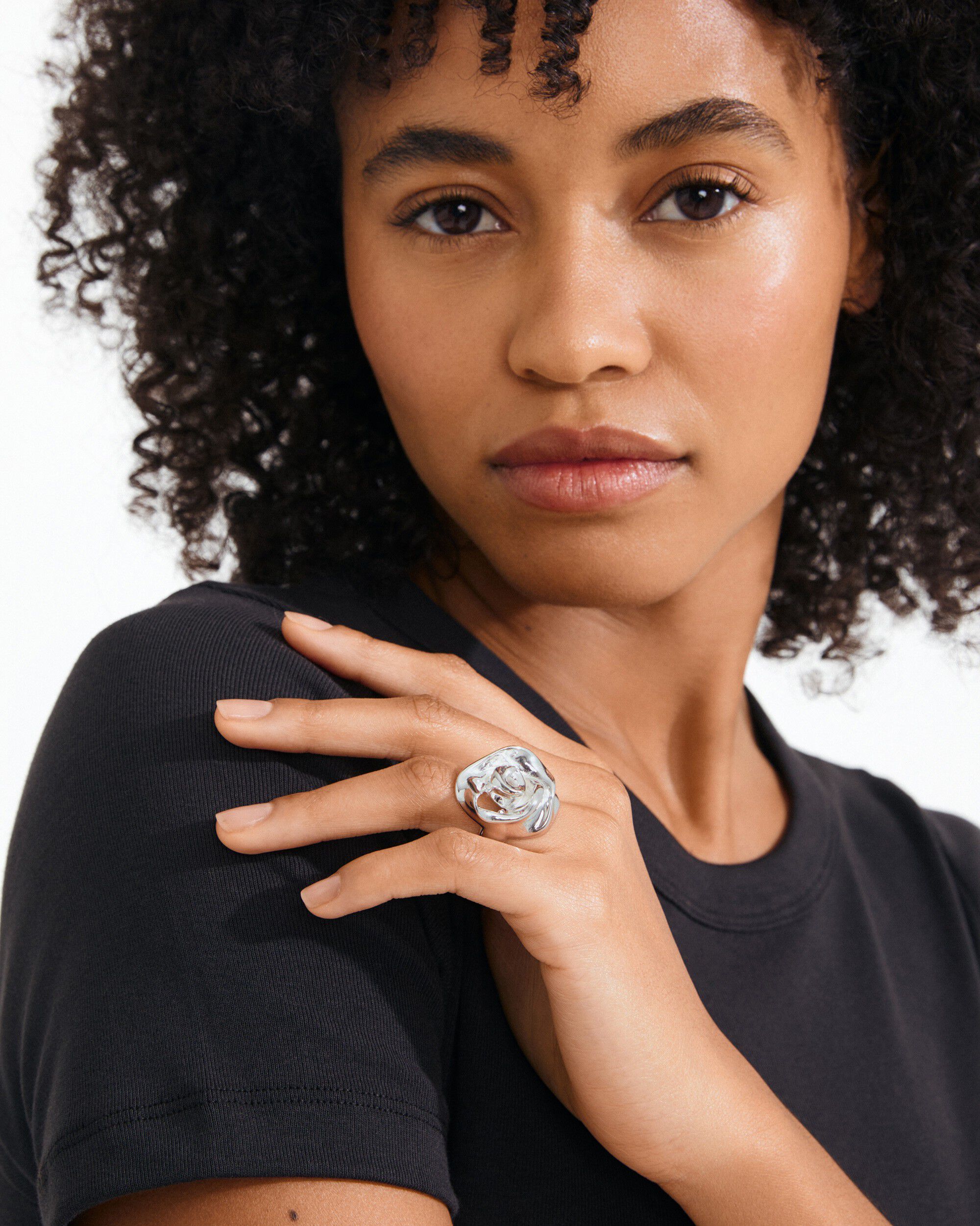 INNER ring silver-plated