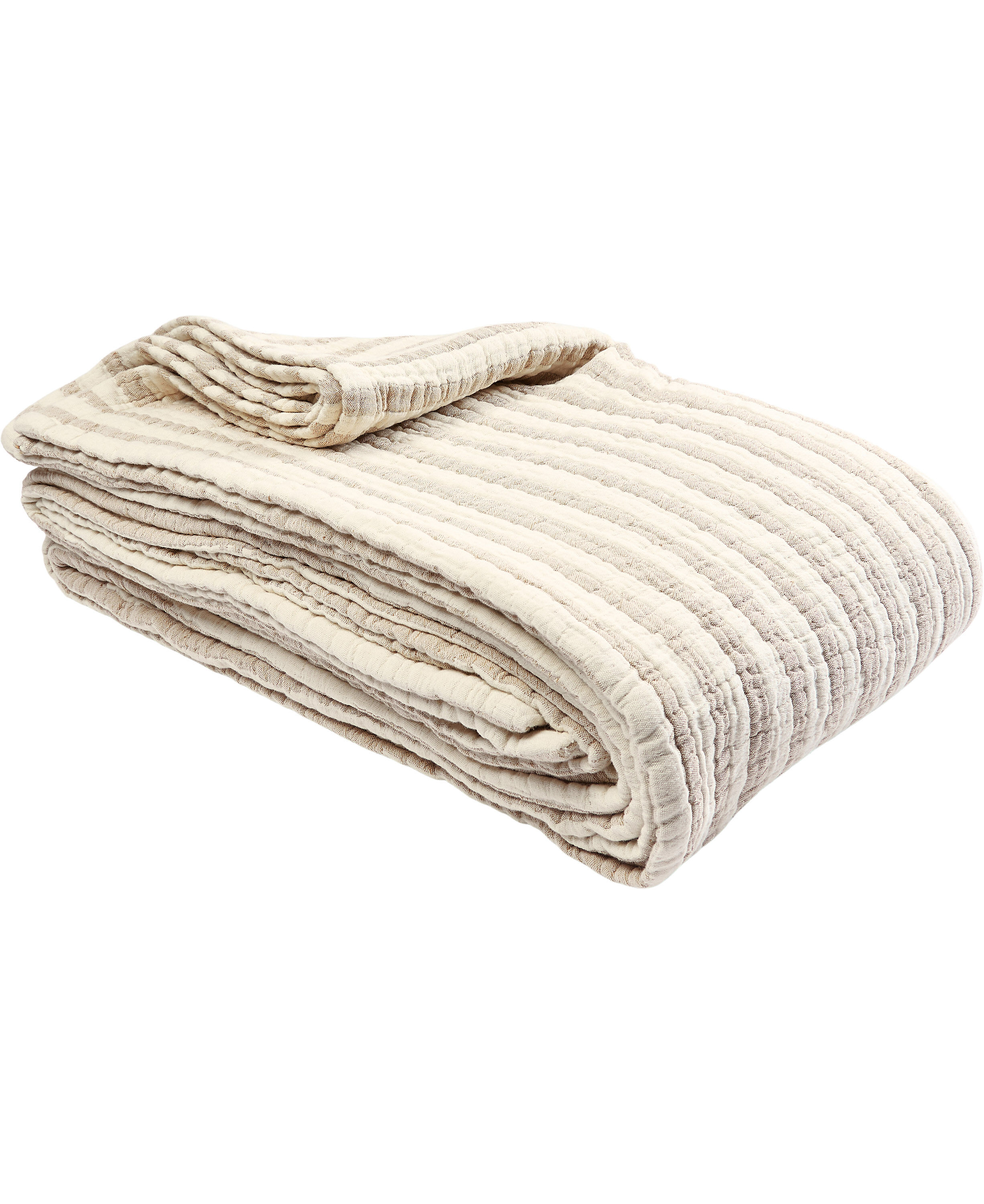 Stripe throw beige
