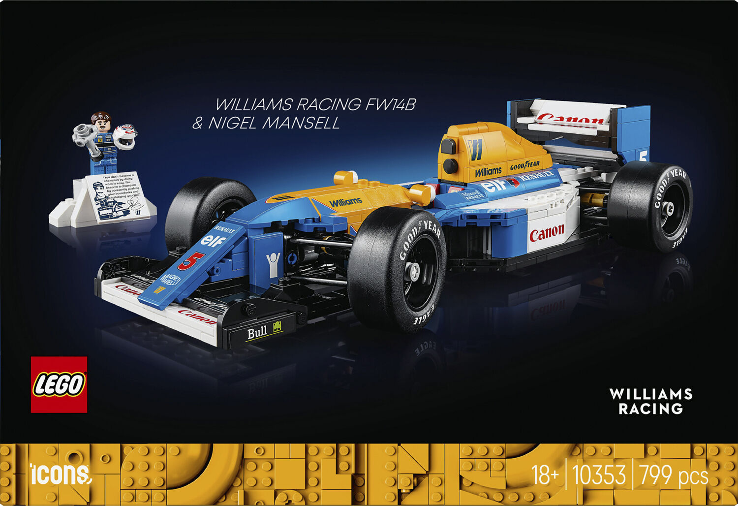 Williams Racing FW14B og Nigel Mansell