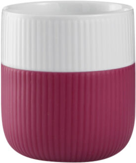 Fluted Contrast Mug 35cl Raspberry