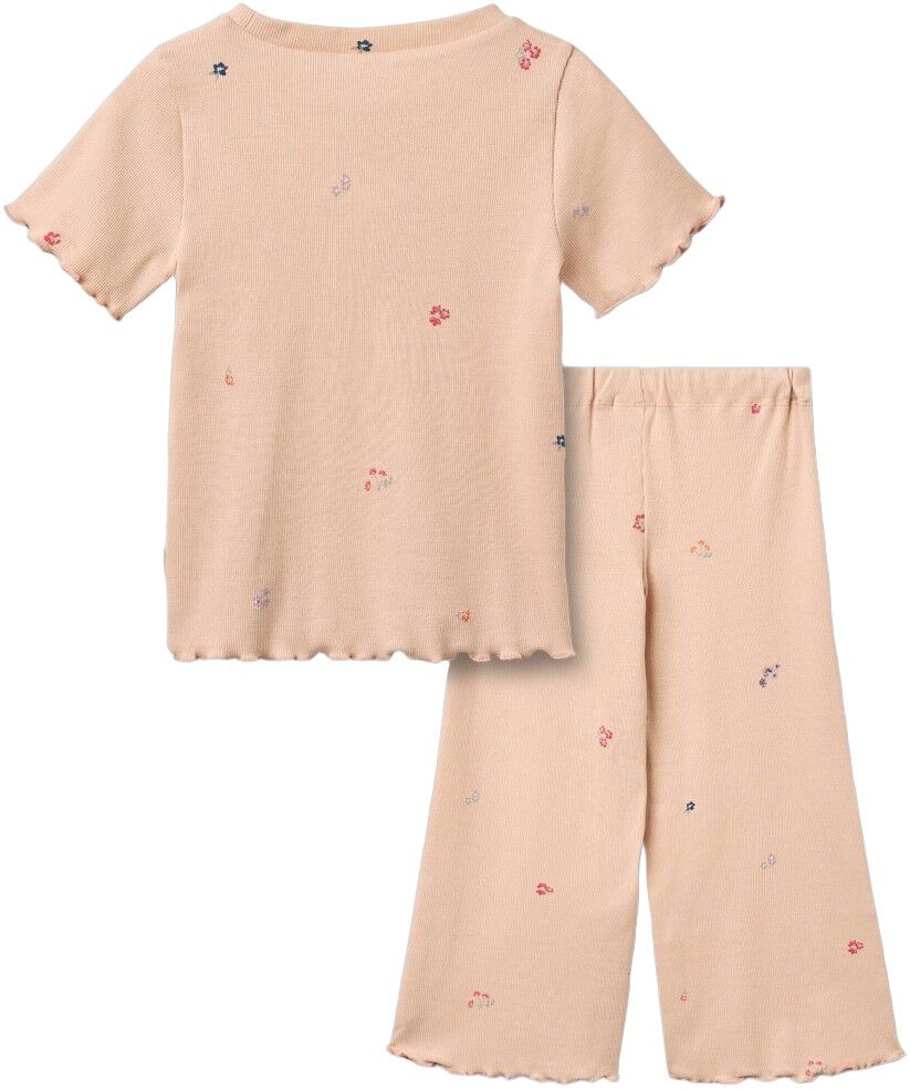 Kort&aelig;rmet Rib T-shirt Alicia