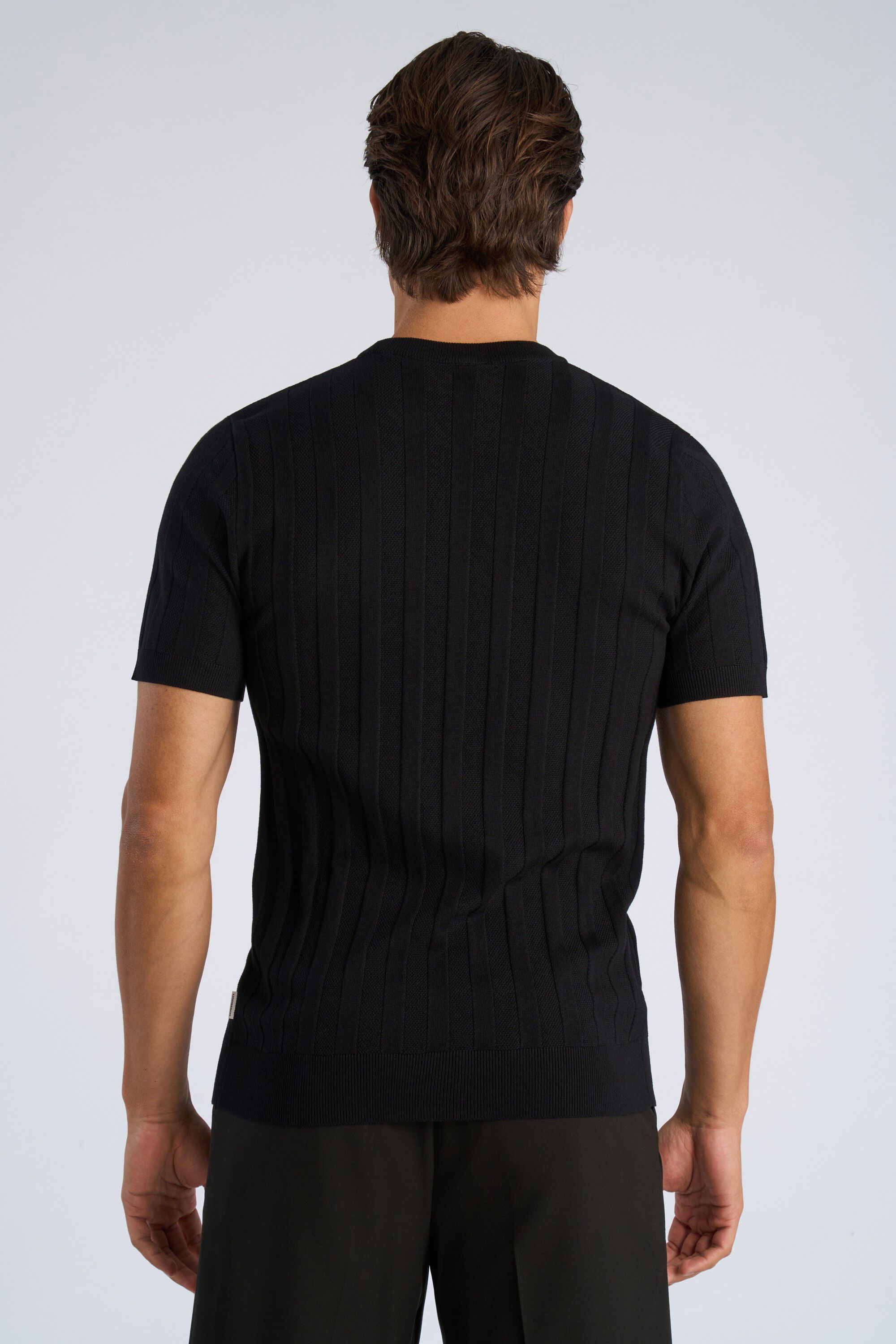 Knitted crew neck t-shirt