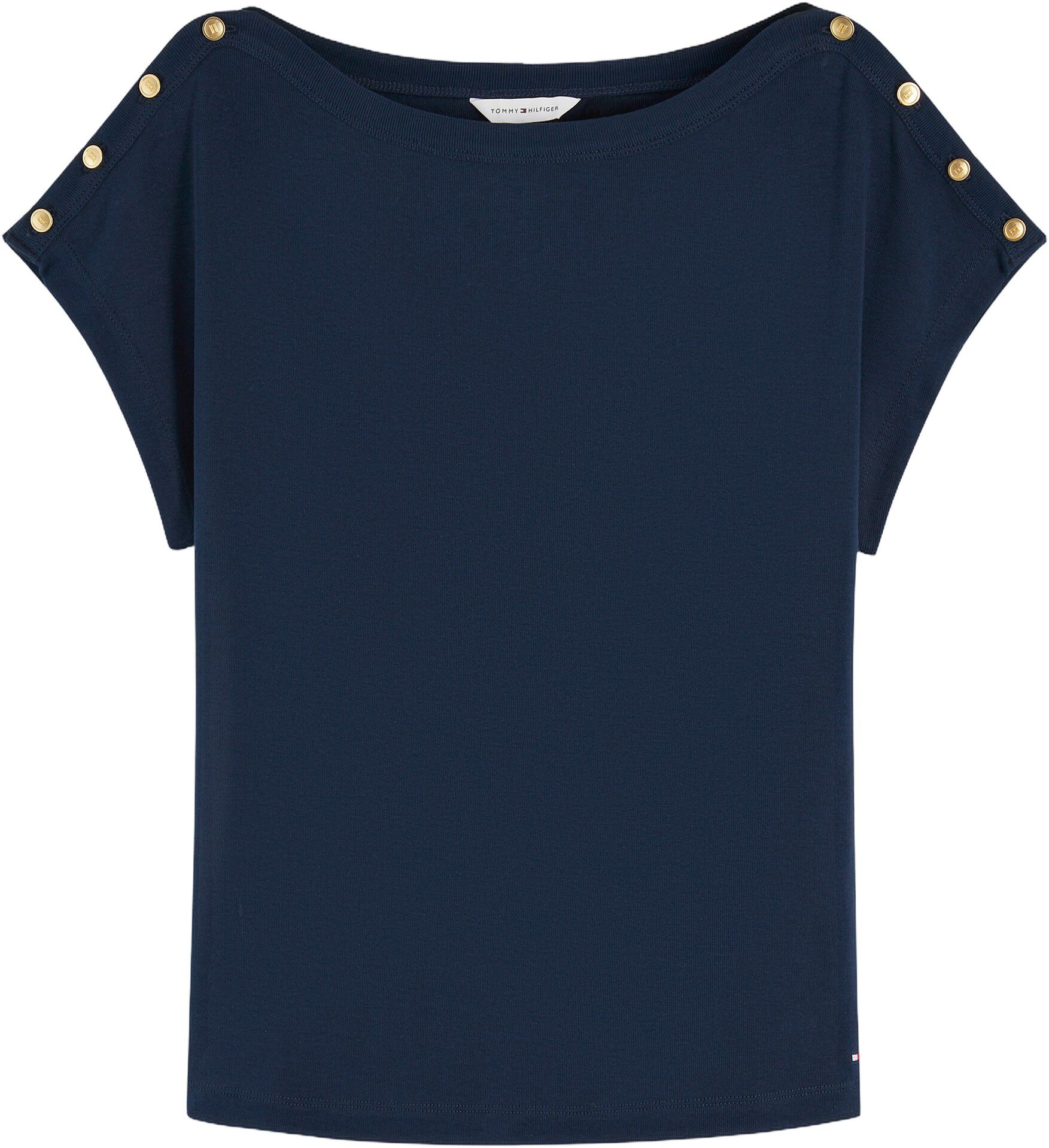 GOLD BTN CAP-SLV BOAT-NK TEE