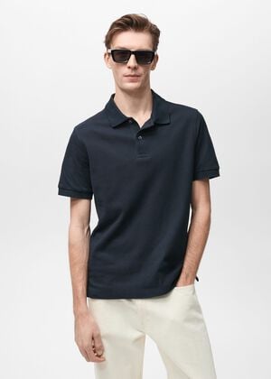 100% cotton pique polo shirt