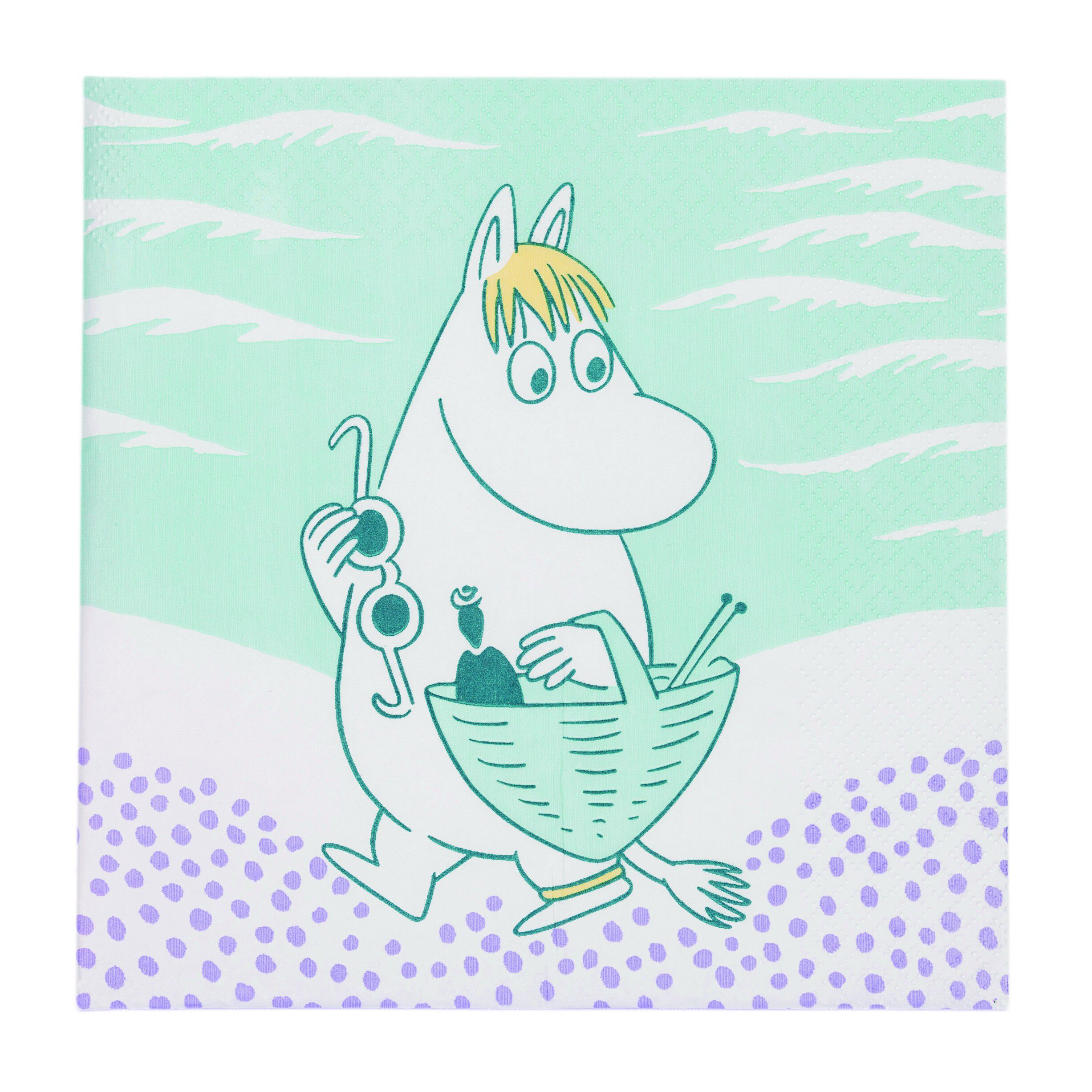 Moomin Arabia 33cm papirserviet Stranddag