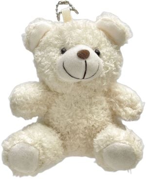 keyhanger hvid bamse