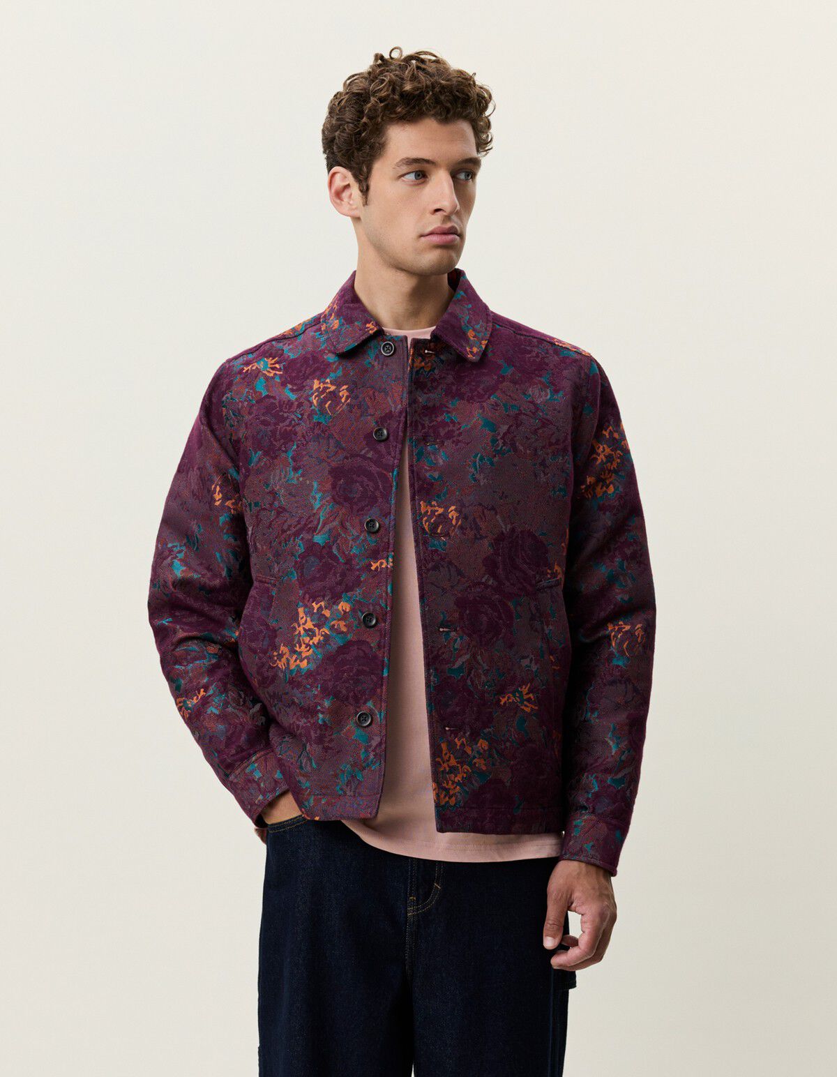 Leaves Jacquard Overshirt