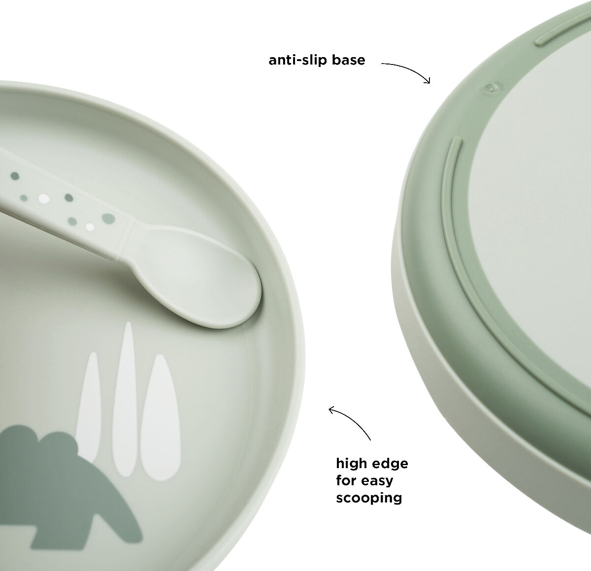 Foodie tallerken Croco Gr&oslash;n